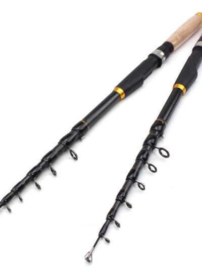 NEW 1.8m 2.1m 2.4m 2.7m 3.0m 3.6m Carbon Fiber fishing rod Super short pocket Portable Spinning pole telescopic fishing rod