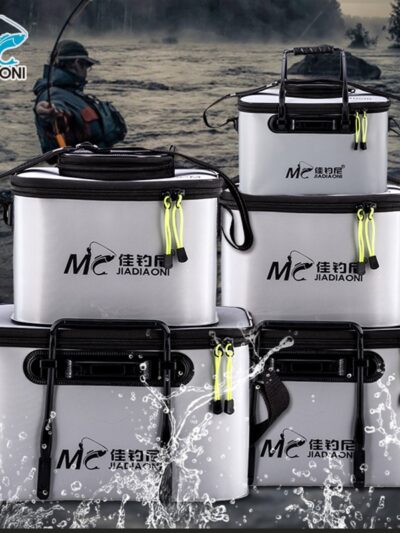 JIADIAONI Fishing Bucket 30/36/40/45/50L Folding Live Fish Bucket