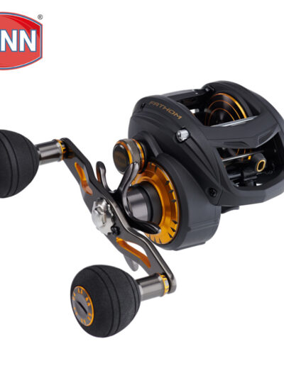 PENN Brand Fathom Baitcasting Fishing Reel FTH200LP FTH200LPHS FTH300LPHS 6+1BB Dual Action Casting Brake Low Profile Reel