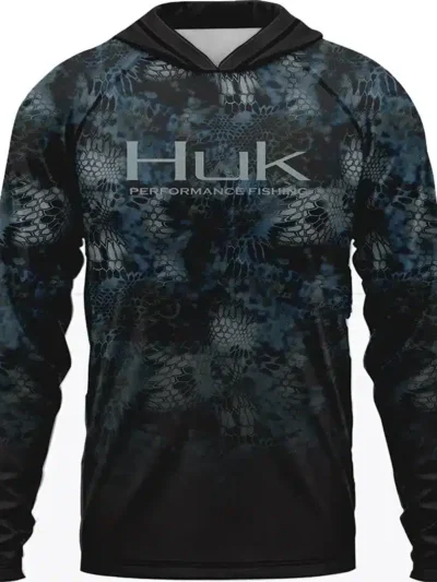 Men ’s Fishing Shirts Clothing  Long Sleeve T-shirt with Hood UPF 50 Breathable