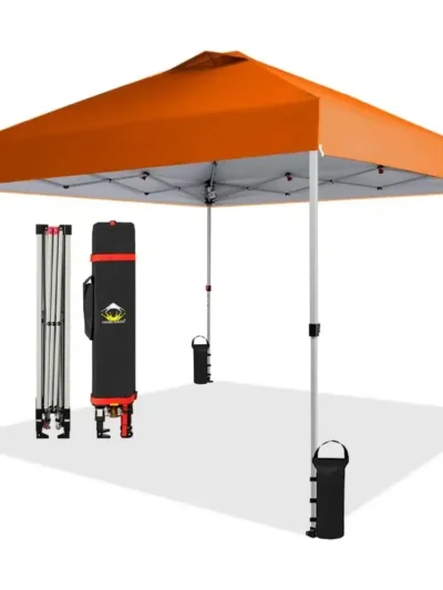 10x10 Pop Up Canopy  with One Push Setup - Easy Outdoor Sun Shade for Events, Parties, Camping etc.