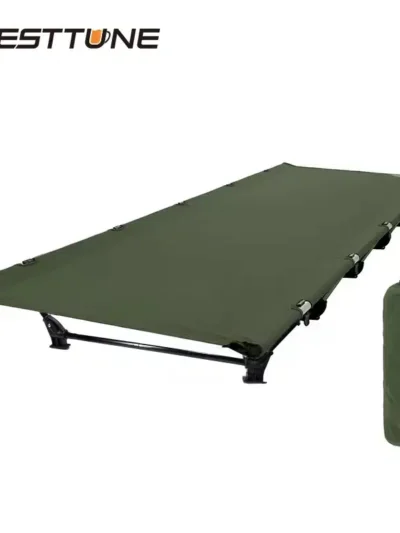 WESTTUNE Camping Cot Portable Folding Bed Outdoor Ultralight Compact Tent Bed for Camping Backpacking