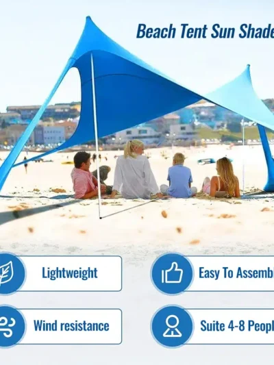 Hot Sell Portable Lycra Beach Canopy Tent UV Protection Sunshade Easy Setup Outdoor Shelter for Camping Picnic Fishing shelter